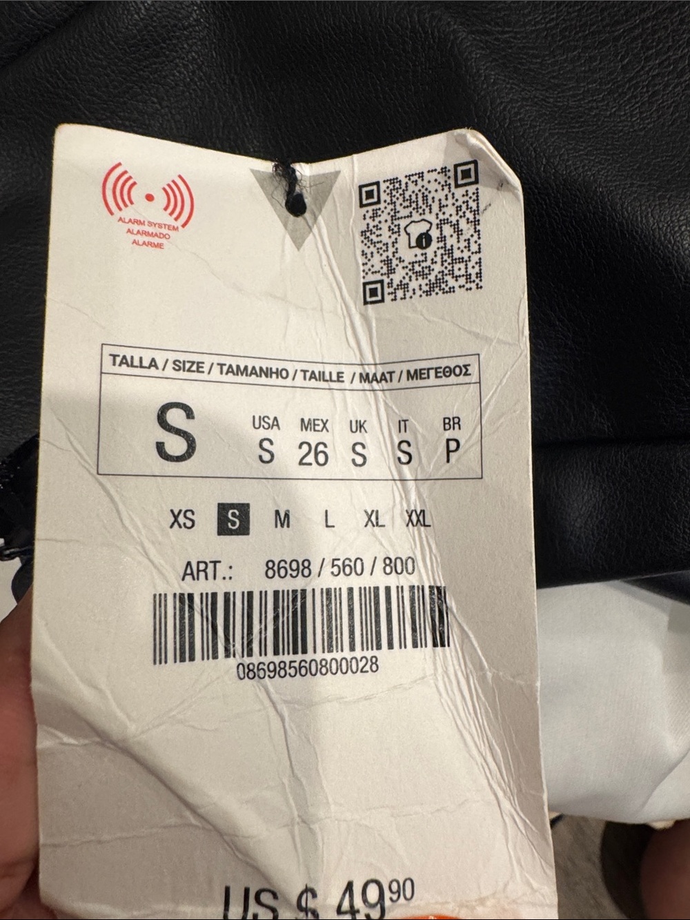 Zara leather mini dress - Picture 5 of 5
